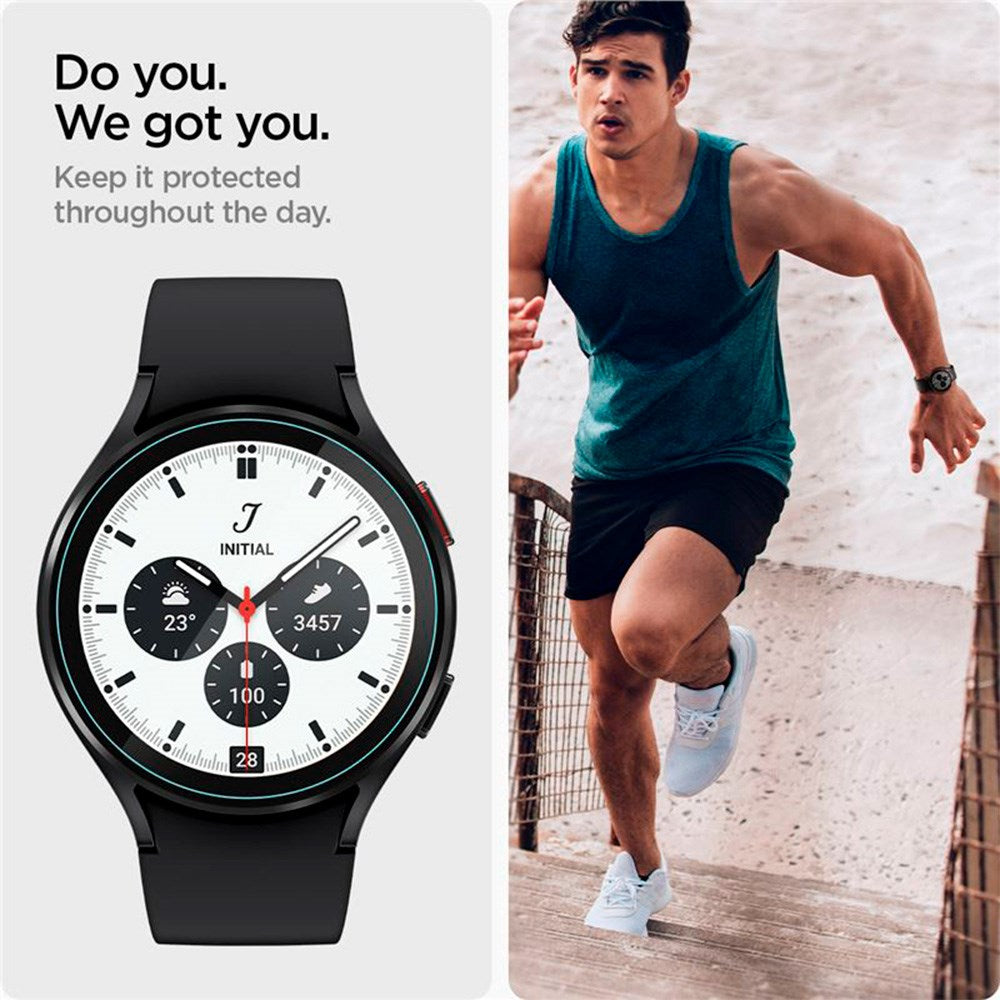 Spigen Samsung Galaxy Watch 5 Pro (45mm) EZ Fit GLAS.tR Skærmbeskyttelse - 2-Pak - Gennemsigtig