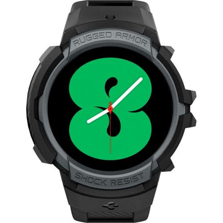 Samsung Galaxy Watch 4 (44mm) SPIGEN Rugged Armor Pro Case - Plastik Cover m. Rem - Kul Grå (DEMO)