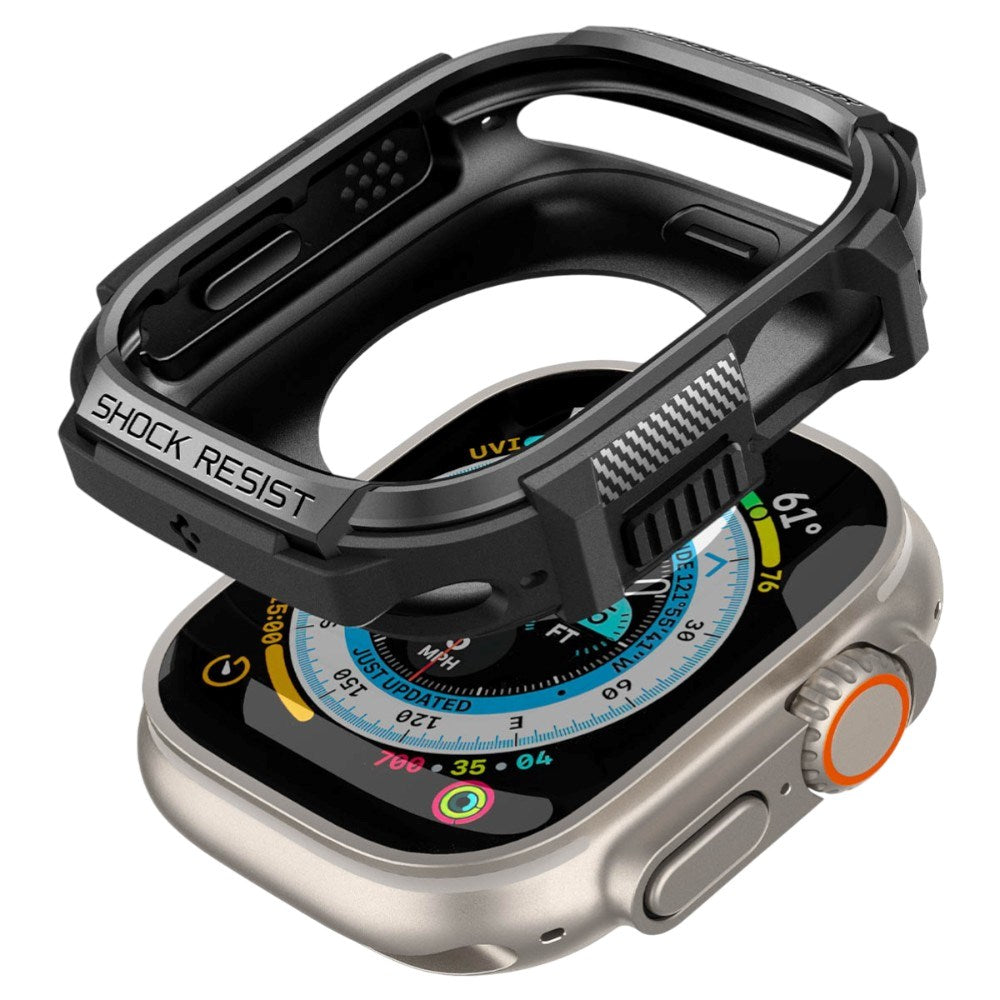 Apple Watch Ultra 3 / 2 / 1 (49mm) Spigen Rugged Armor Case - Sort