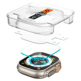 Spigen Apple Watch Ultra 1 / 2 (49mm) EZ Fit GLAS.tR Skærmbeskyttelse - 2-Pak - Gennemsigtig