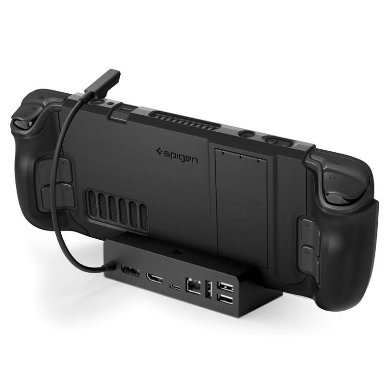 Spigen Valve Steam Deck Thin Fit Cover - inkl. Indbygget Kickstand - Sort