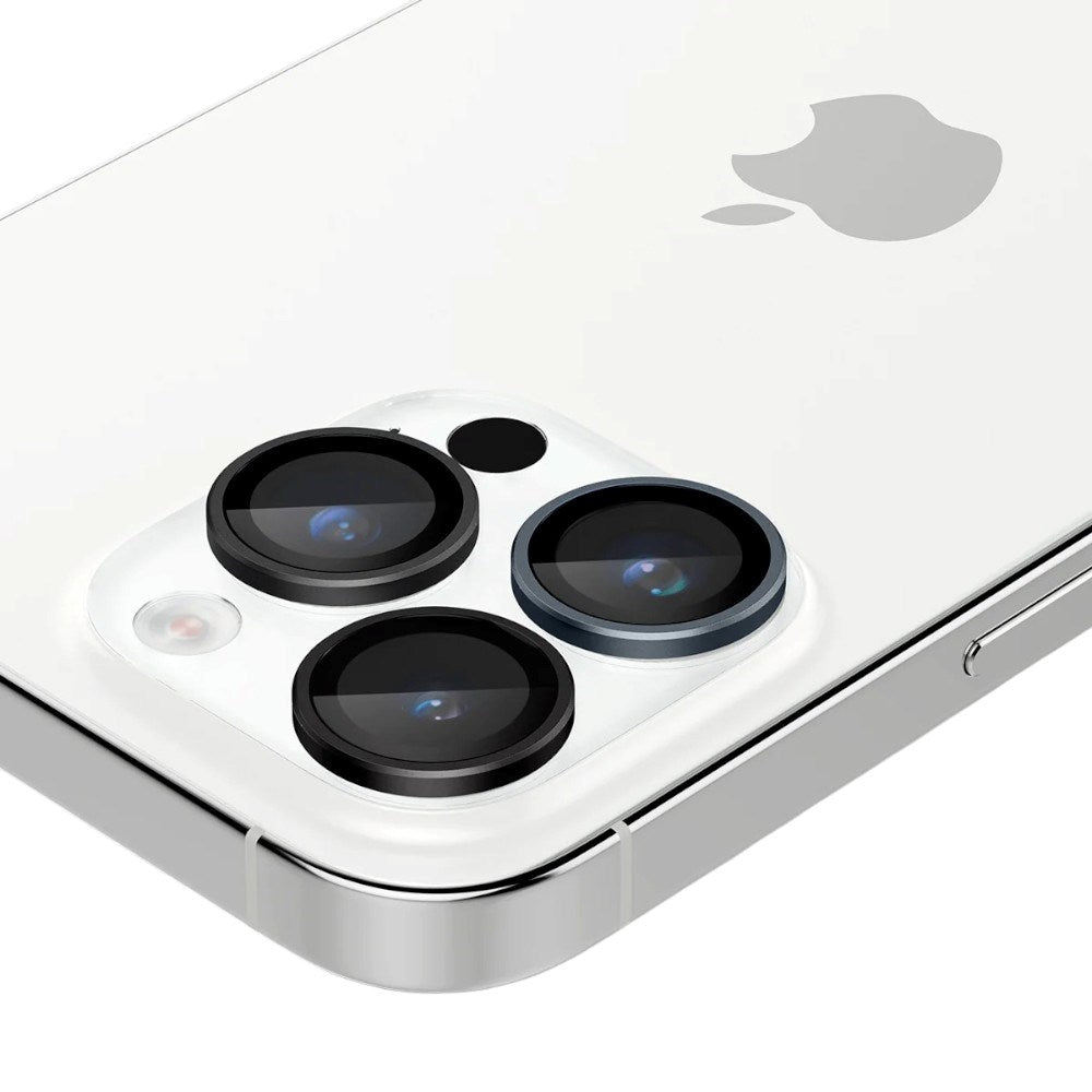 Spigen - iPhone 17 Pro / 17 Pro Max / 16 Pro / 16 Pro Max / 15 Pro / 15 Pro Max / 14 Pro / 14 Pro Max - Glass tR EZ Fit Optik Pro Kameralinsebeskyttelsesglas - 2 stk - Gennemsigtig
