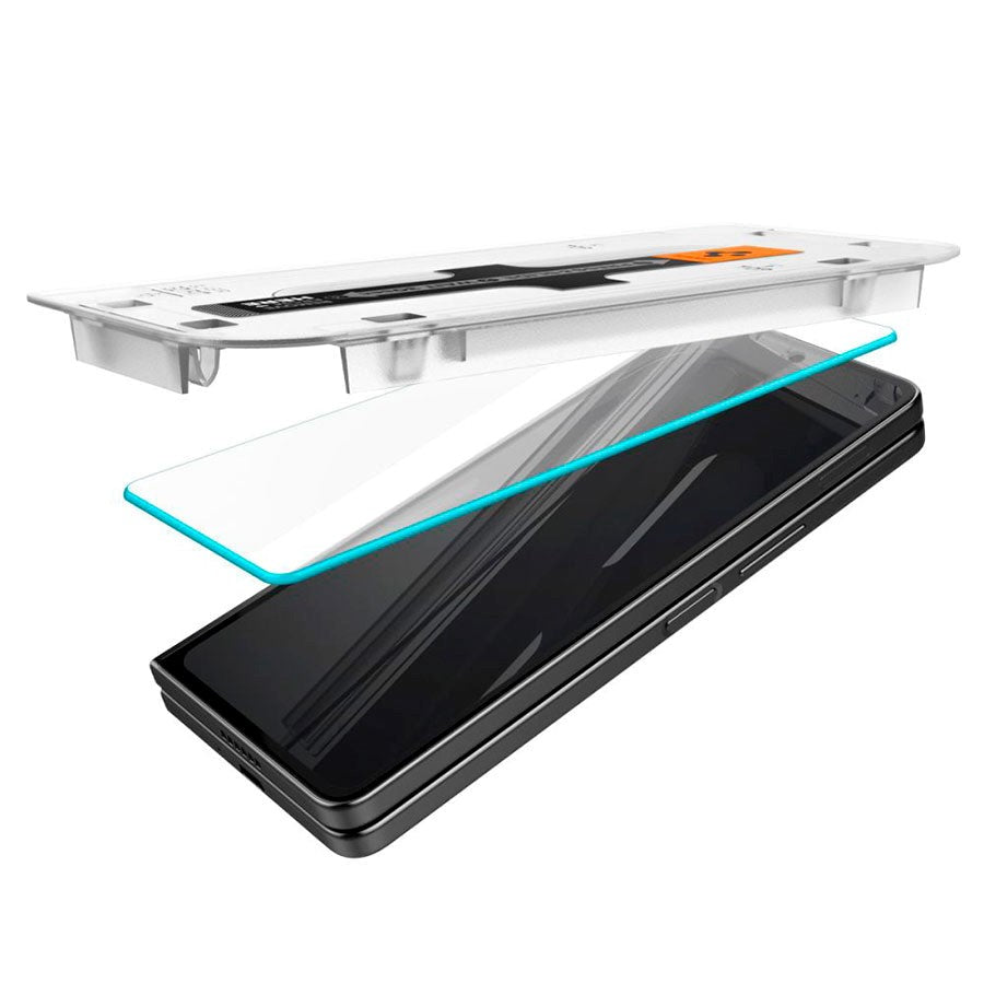 Spigen Samsung Galaxy Z Fold5 EZ Fit Glas.tR Skærmbeskyttelse - 2 stk. - Case Friendly - Gennemsigtig