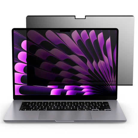 MacBook Air 15 M2/M3 (2023-2024) Spigen SafeView Privacy Beskyttelsesfilm - Gennemsigtig