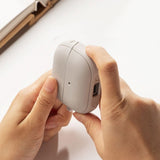 Ringke Samsung Galaxy Buds 3 / 3 Pro Onyx Magnetic Fleksibelt Plastik Cover m. Karabinhage - MagSafe Kompatibelt - Grå