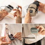 Ringke Samsung Galaxy Buds 3 / 3 Pro Onyx Magnetic Fleksibelt Plastik Cover m. Karabinhage - MagSafe Kompatibelt - Grå