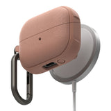 Ringke Samsung Galaxy Buds 3 / 3 Pro Onyx Magnetic Fleksibelt Plastik Cover m. Karabinhage - MagSafe Kompatibelt - Rosa