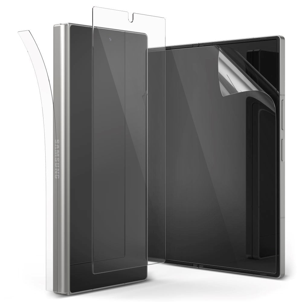 Samsung Galaxy Z Fold6 Ringke Hærdet Beskyttelsesglas 3-in-1 Pakke - 2 Pak - Gennemsigtig