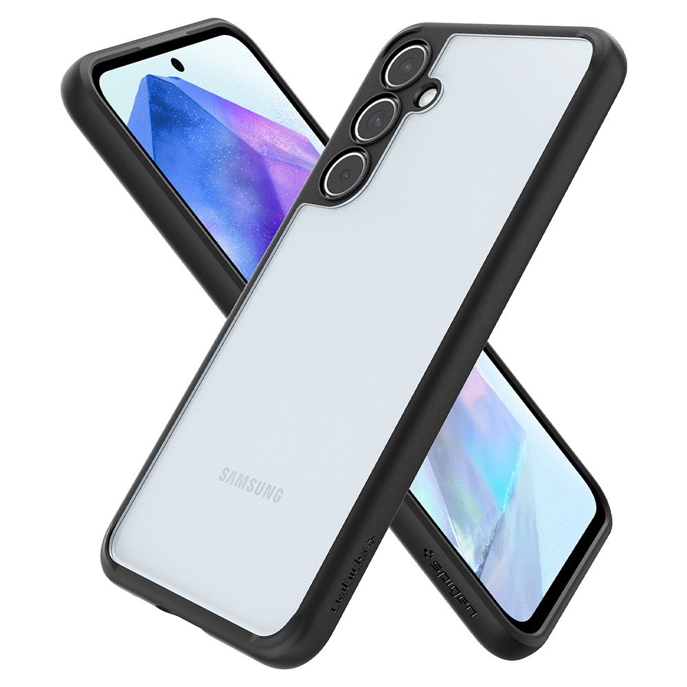 Samsung Galaxy A55 (5G) Spigen Ultra Hybrid Case - Gennemsigtig / Sort