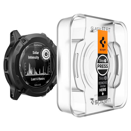 Garmin Instinct 2X Solar Spigen EZ Fit GLAS.tR Skærmbeskyttelse - 2-Pak - Gennemsigtig