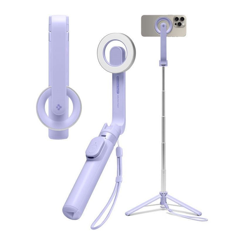 Spigen MagSafe Tripod Selfie Stick - Lilla