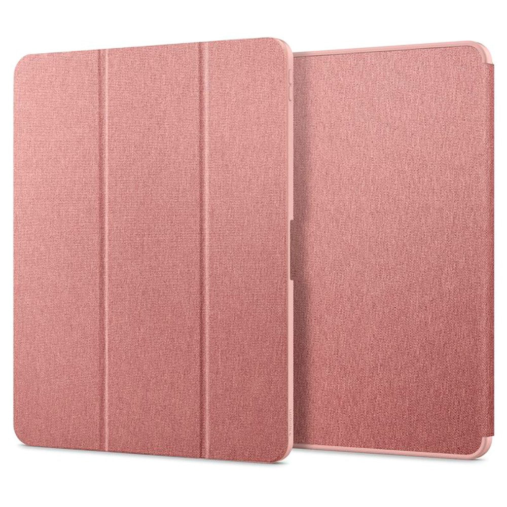 iPad Air 13" (2024) Spigen Urban Fit Stof Flip Cover m. Pen Holder - Rose Gold