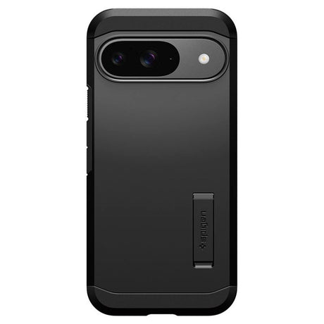 Google Pixel 9 / 9 Pro Spigen Tough Armor Case m. Kickstand - Sort