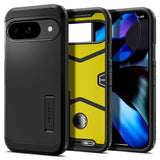 Google Pixel 9 / 9 Pro Spigen Tough Armor Case m. Kickstand - Sort