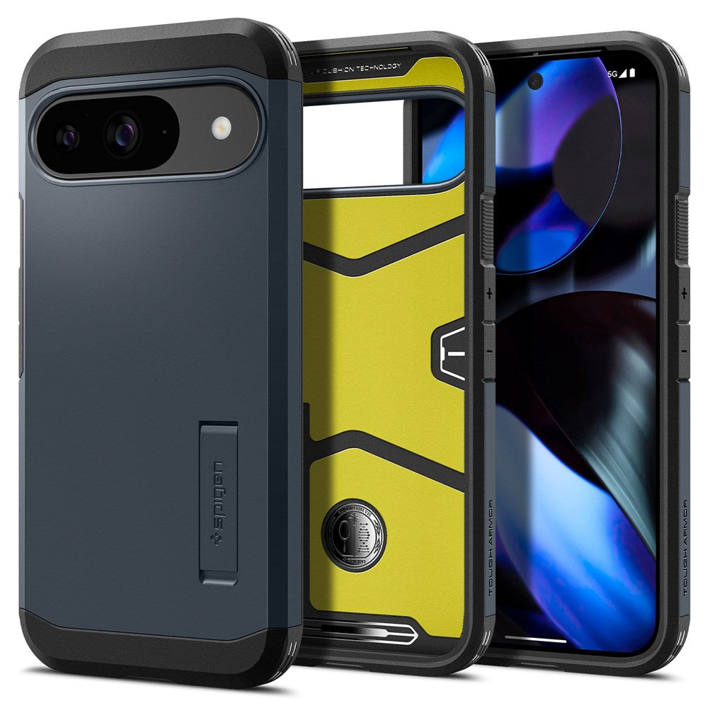 Google Pixel 9 / 9 Pro Spigen Tough Armor Bagside Cover - Grå