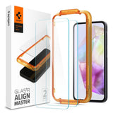 Spigen - Samsung Galaxy A35 (5G) - AlignMaster Glass tR Skærmbeskyttelse - 2 stk - Case Friendly - Gennemsigtig