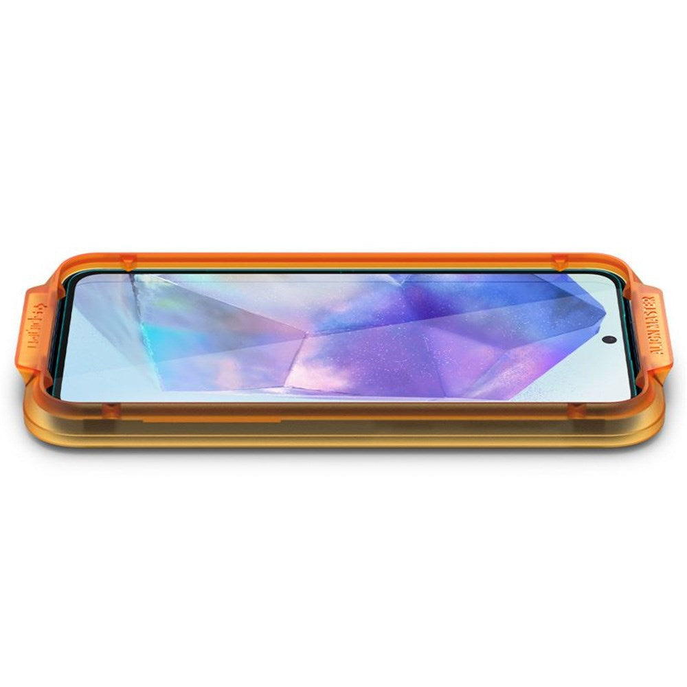 Spigen - Samsung Galaxy A35 (5G) - AlignMaster Glass tR Skærmbeskyttelse - 2 stk - Case Friendly - Gennemsigtig
