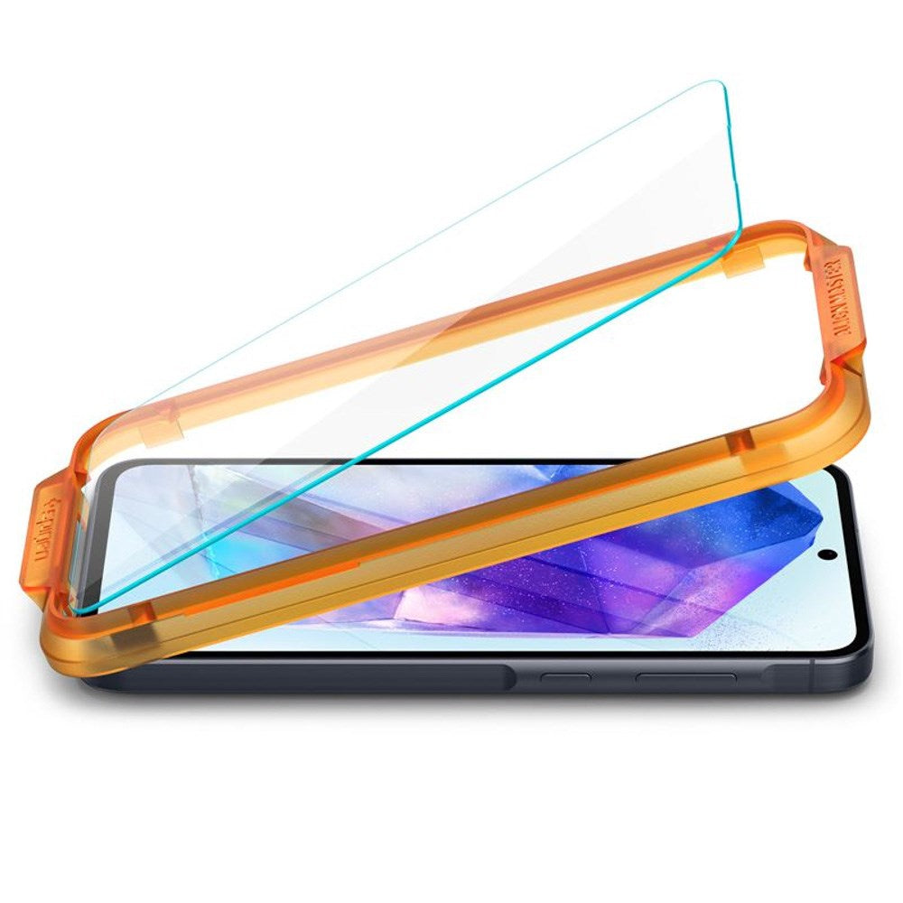 Spigen - Samsung Galaxy A35 (5G) - AlignMaster Glass tR Skærmbeskyttelse - 2 stk - Case Friendly - Gennemsigtig
