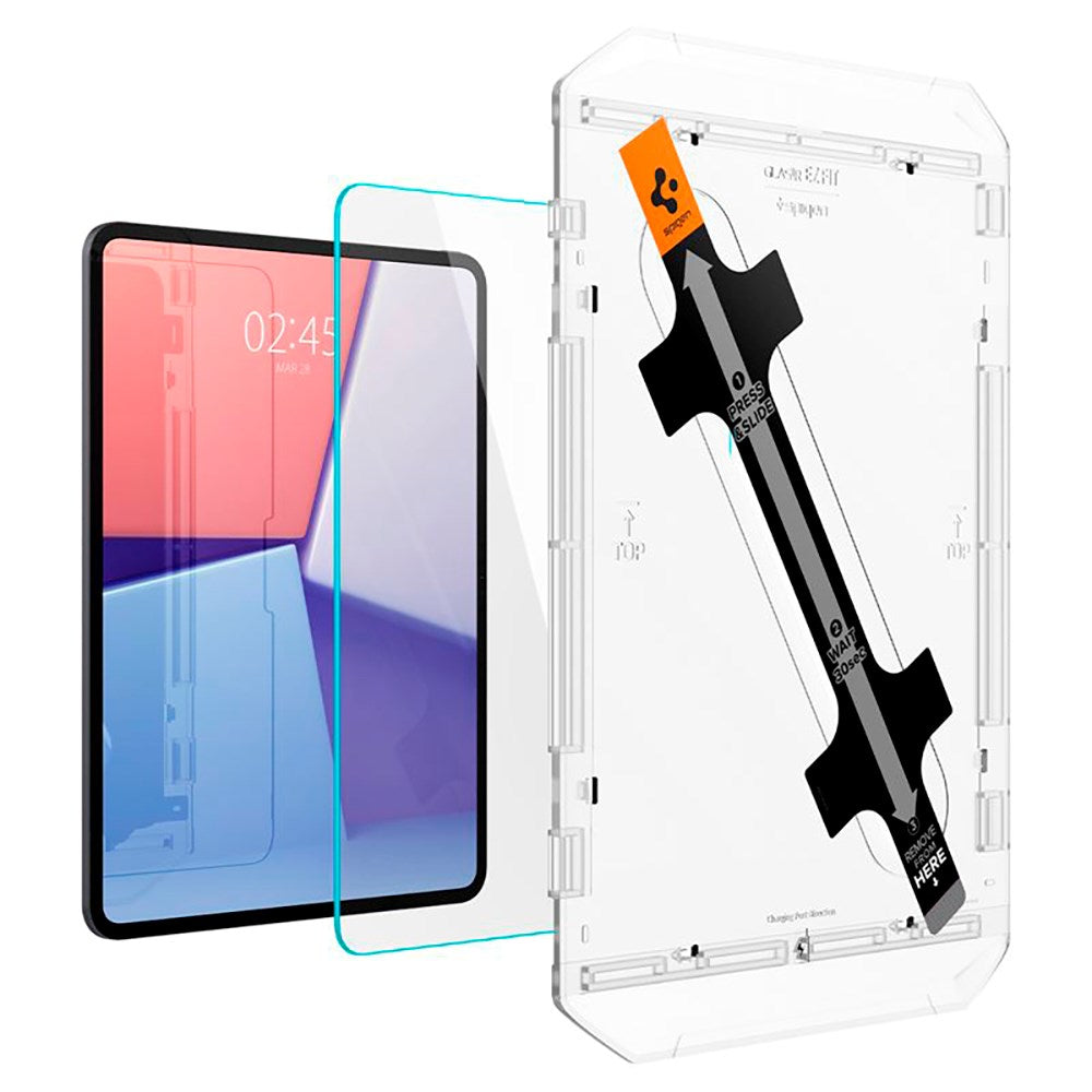 iPad Pro 13" (2024) Spigen EZ Fit Glas.tR Skærmbeskyttelse - Case Friendly - Gennemsigtig