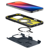 iPhone 16 Pro Max Spigen Tough Armor T Case m. Kickstand - MagSafe Kompatibel - Blå