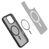 iPhone 16 Pro Max Spigen Ultra Hybrid T Bagside Cover - MagSafe Kompatibel - Mat Gennemsigtig / Sort