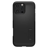 iPhone 16 Pro Spigen Tough Armor T Case m. Kickstand - MagSafe Kompatibel - Sort