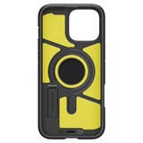iPhone 16 Pro Spigen Tough Armor T Case m. Kickstand - MagSafe Kompatibel - Sort