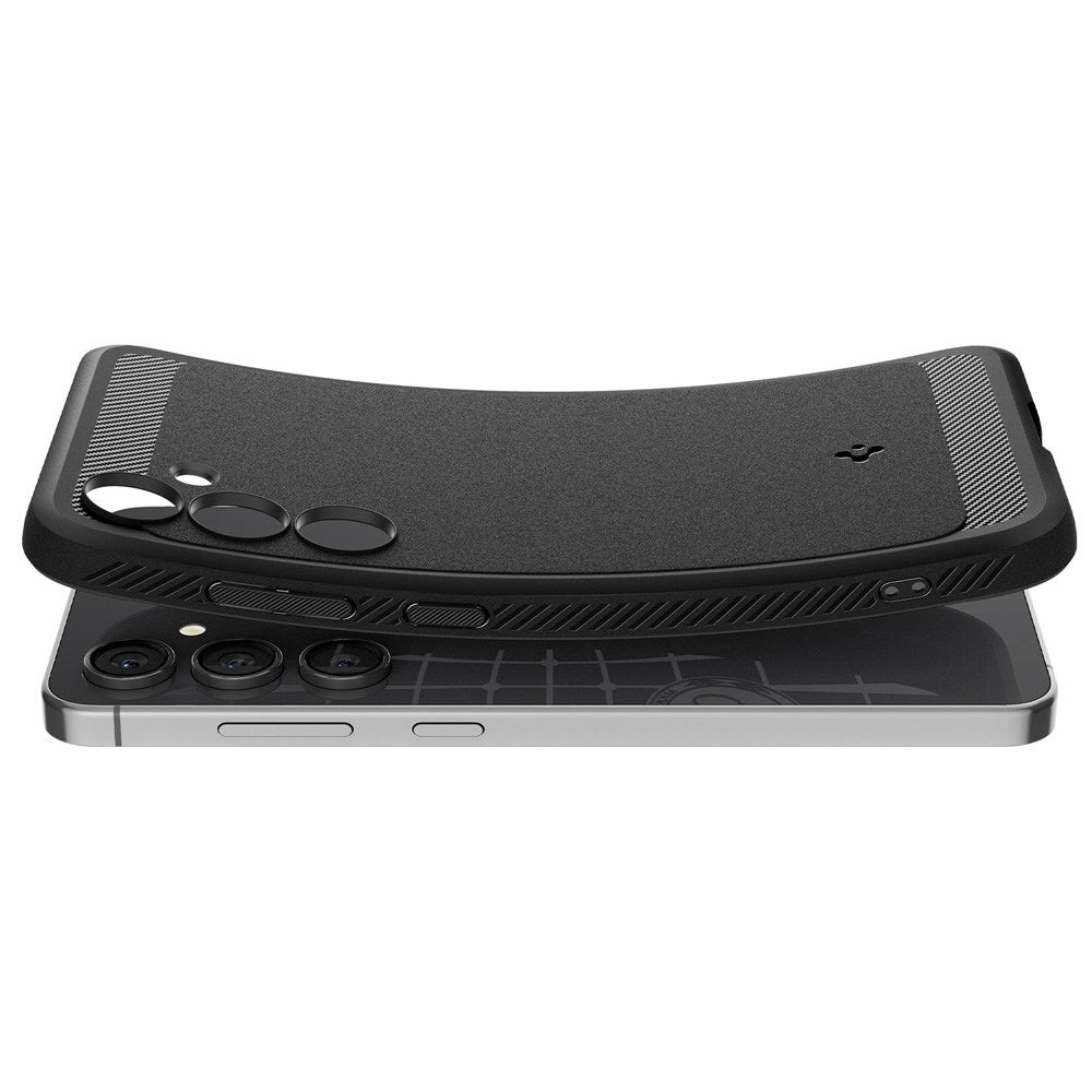 Samsung Galaxy S24 FE Spigen Rugged Armor Bagside Cover - Sort
