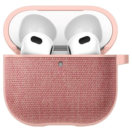 Spigen Urban Fit AirPods (4. Gen) Tekstil Cover m. Karabinhage - Rose Gold