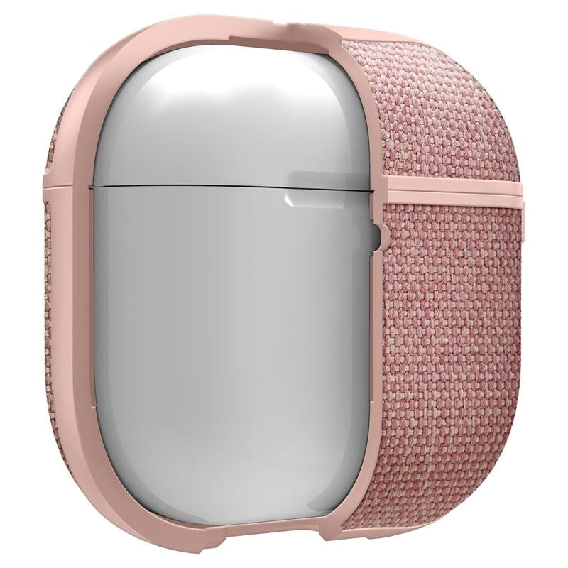 Spigen Urban Fit AirPods (4. Gen) Tekstil Cover m. Karabinhage - Rose Gold