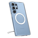 Samsung Galaxy S25 Ultra Spigen Ultra Hybrid Crystal Clear Case - MagSafe Kompatibel - Gennemsigtig / Hvid