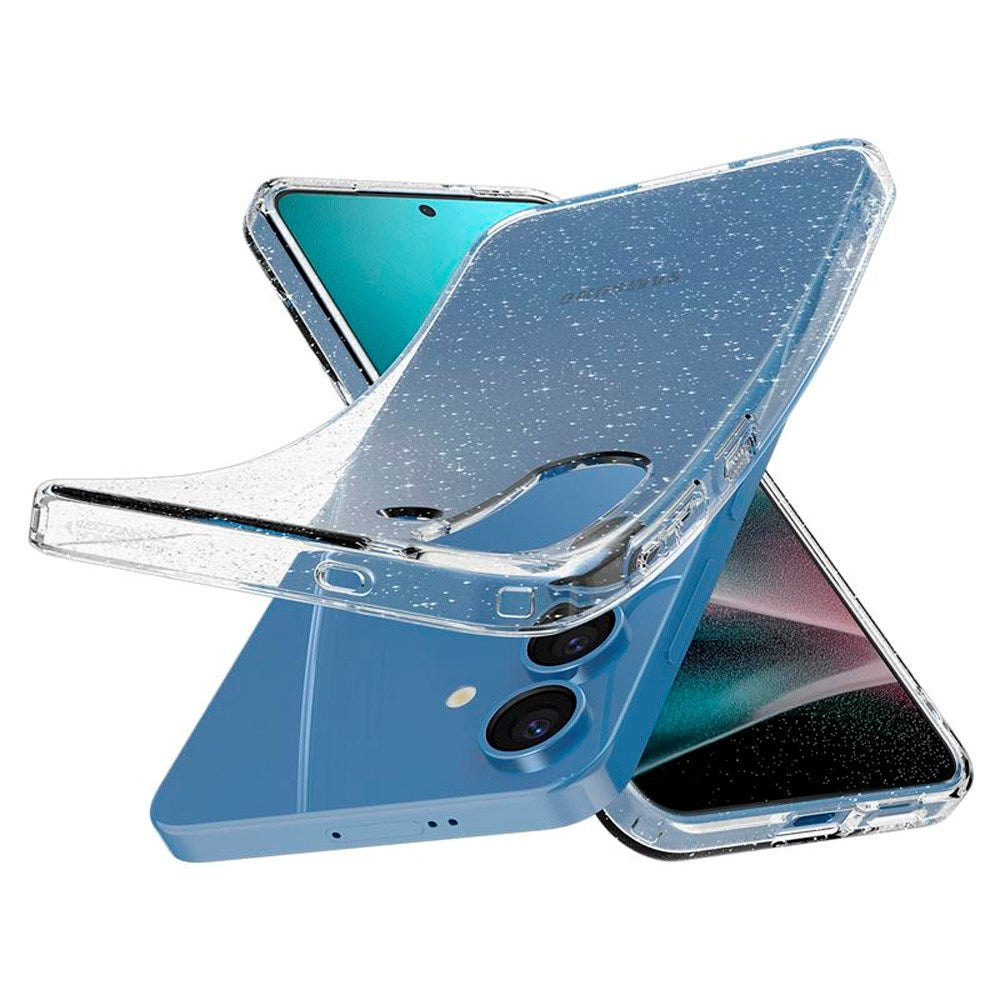 Samsung Galaxy S25+ (Plus) Spigen Liquid Crystal Glitter Bagside Cover - Gennemsigtig