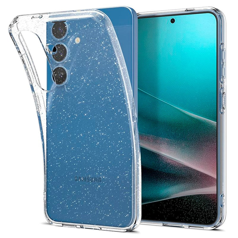 Samsung Galaxy S25+ (Plus) Spigen Liquid Crystal Glitter Bagside Cover - Gennemsigtig