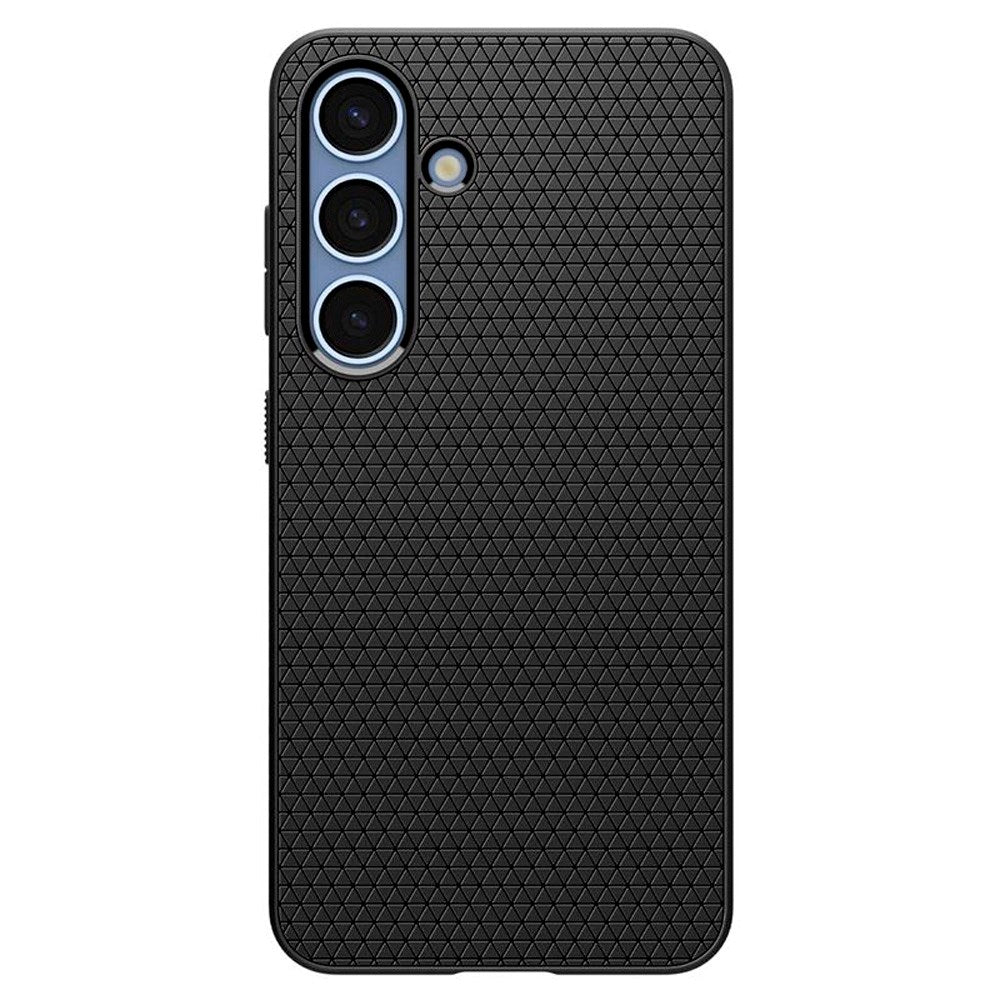 Spigen - Liquid Air Fleksibelt Plastik Cover - Samsung Galaxy S25+ (Plus) - Sort