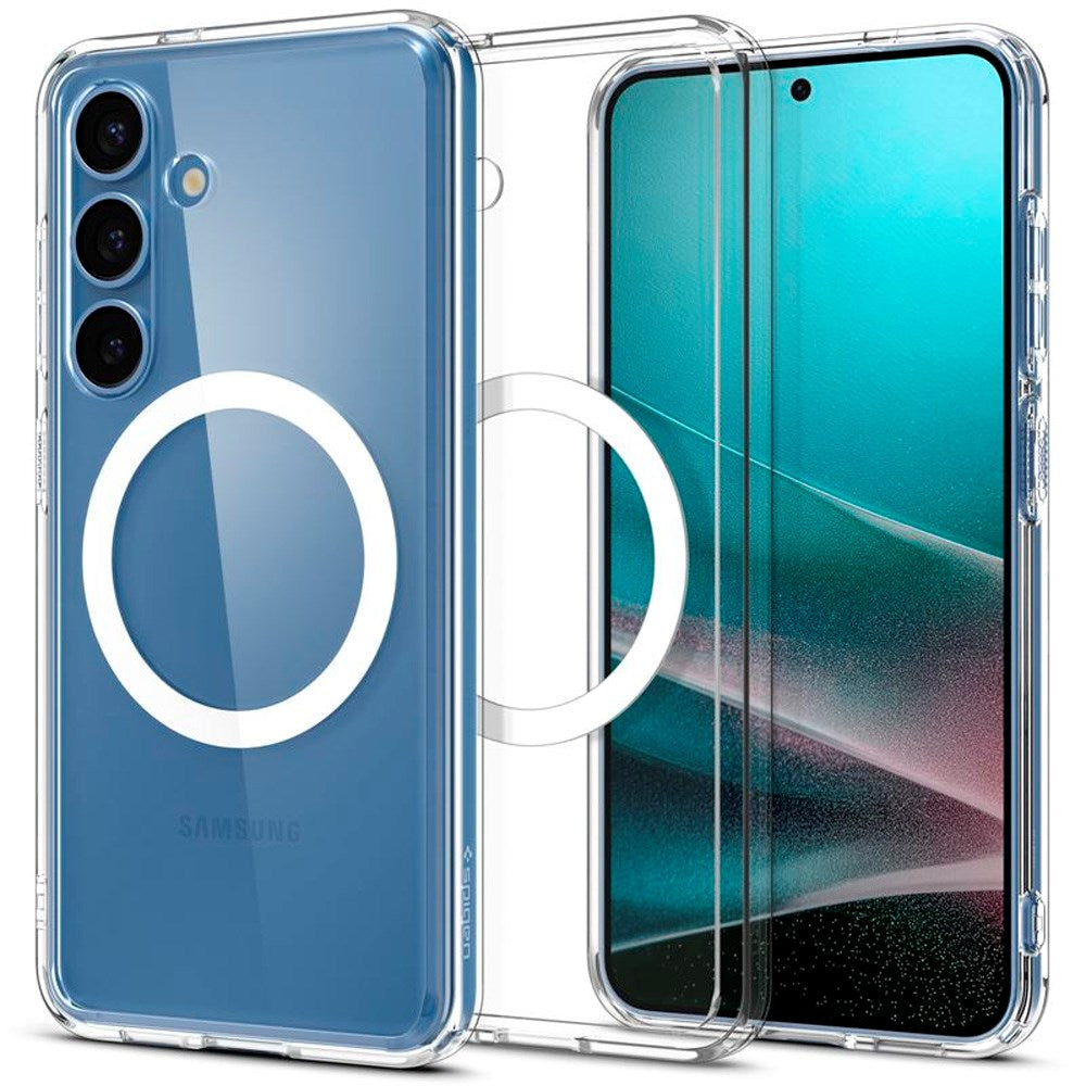 Samsung Galaxy S25+ (Plus) Spigen Ultra Hybrid Crystal Clear Case - MagSafe Kompatibel - Gennemsigtig / Hvid