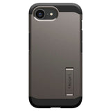 Spigen iPhone 17e / 16e Tough Armor Cover inkl. Kickstand - MagSafe Kompatibel - Gunmetal