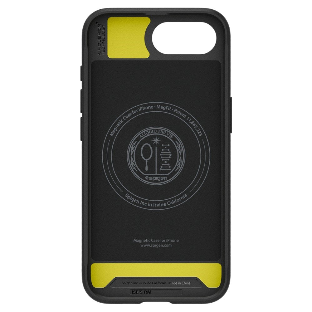 iPhone 17e / 16e Spigen Rugged Armor Bagside Cover - MagSafe Kompatibel - Mat Sort