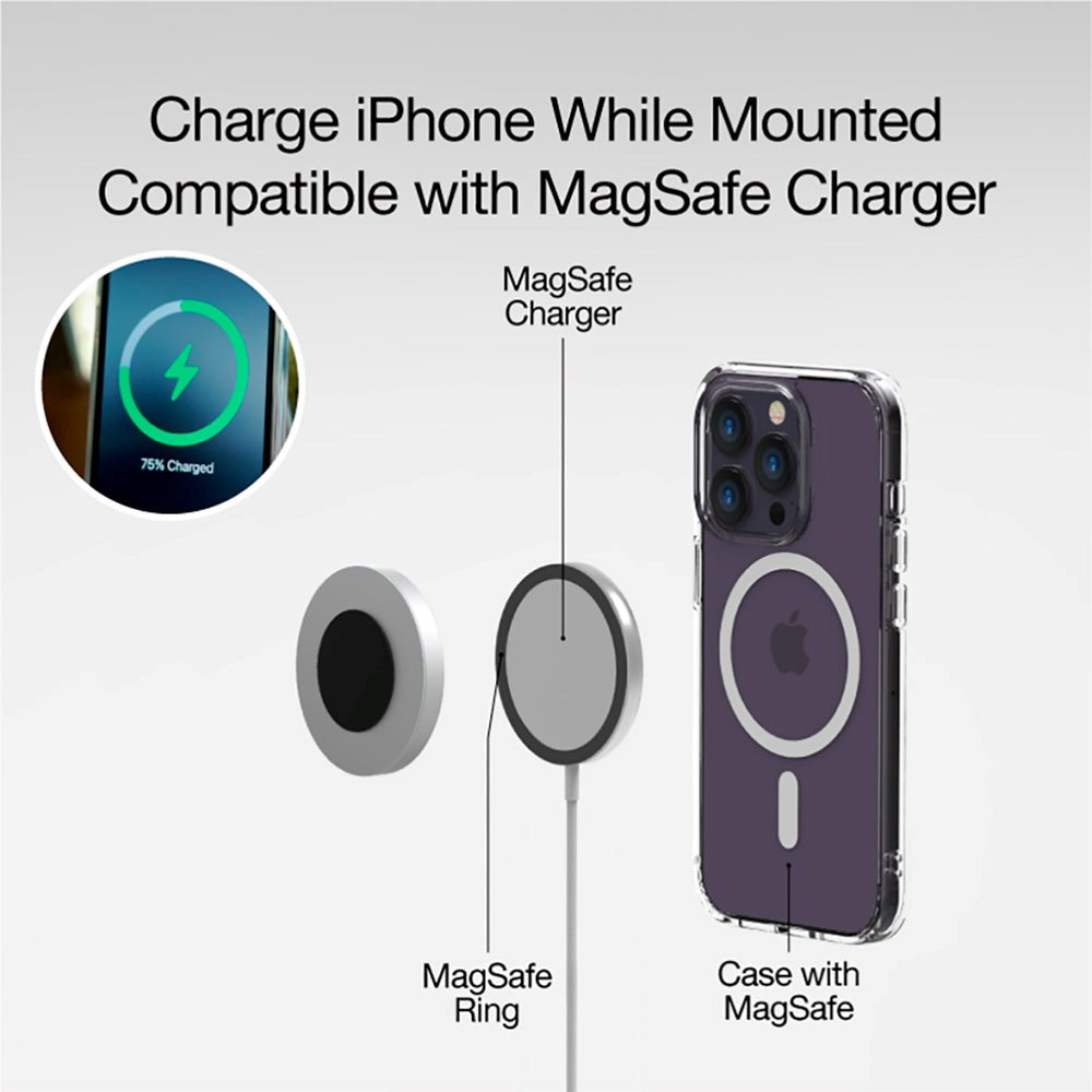 Just Mobile AluDisc™ Mini - Vægbeslag Magnetisk - MagSafe Kompatibel - Sølv