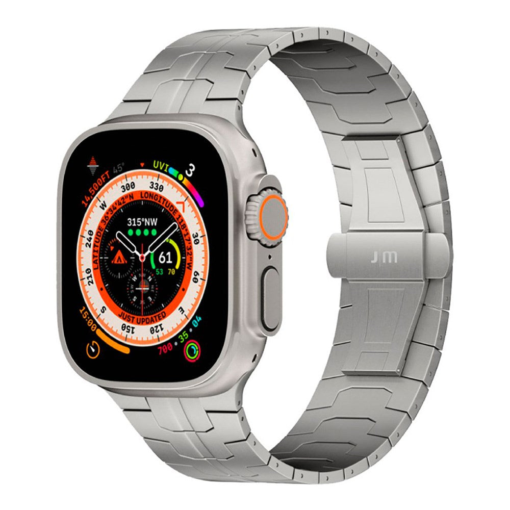 Apple Watch Ultra 1/2 (49mm) Just Mobile Titanium Urrem - Sølv