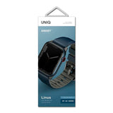 Apple Watch (42/44/SE/45/46/49mm) UNIQ Linus Silikone Rem - Blå