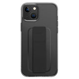 iPhone 14 Plus UNIQ Heldro Mount Fleksibelt Bagside Cover - Gennemsigtig / Sort