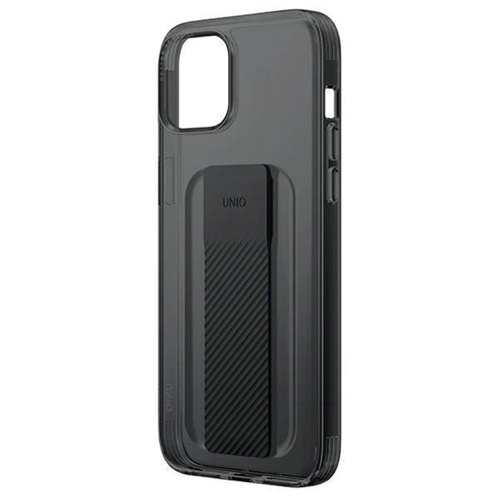 iPhone 14 Plus UNIQ Heldro Mount Fleksibelt Bagside Cover - Gennemsigtig / Sort