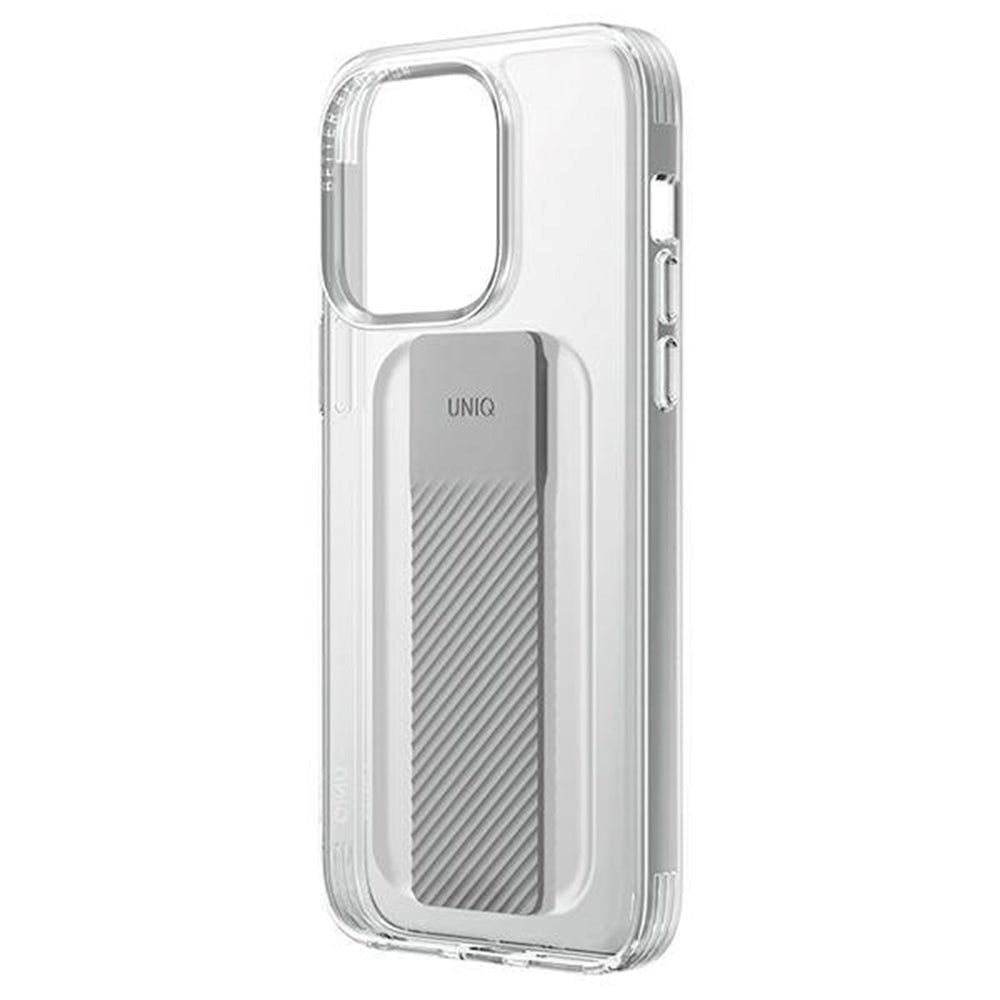 iPhone 14 Pro UNIQ Heldro Mount Fleksibelt Bagside Cover - Gennemsigtig