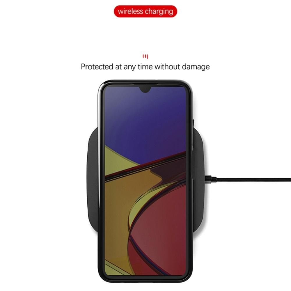 Samsung Galaxy A03s Thunder Series Twill Plastik Bagside Cover - Sort