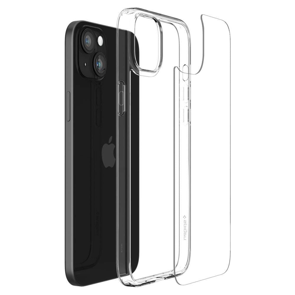 iPhone 15 Spigen Air Skin Case - Gennemsigtig