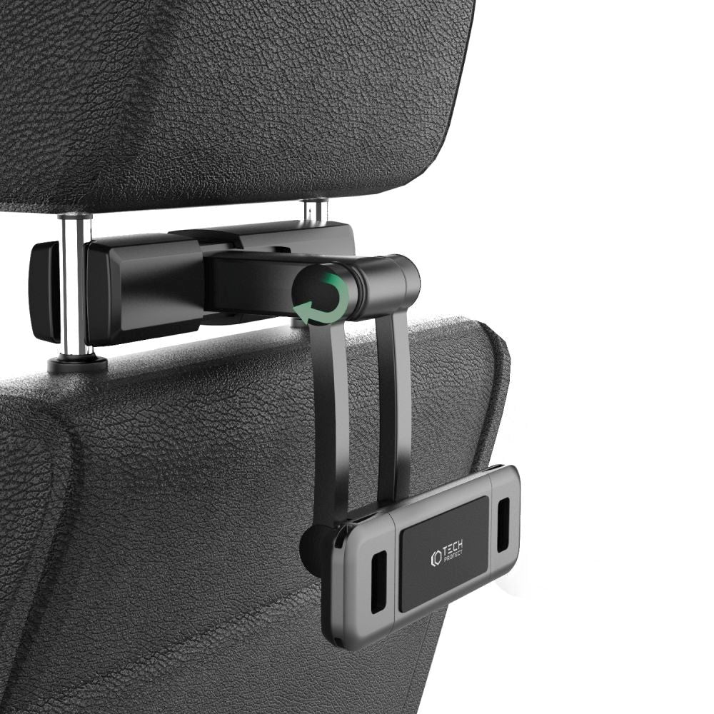 Tech-Protect Justerbar Backseat Car Mount Til Bilens Nakkestøtte - Sort