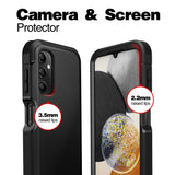 Samsung Galaxy A14 (5G) Ultra Tech-Protect Kevlar Hårdt Plastik Bagside Cover m. Skærmbeskyttelse - Sort