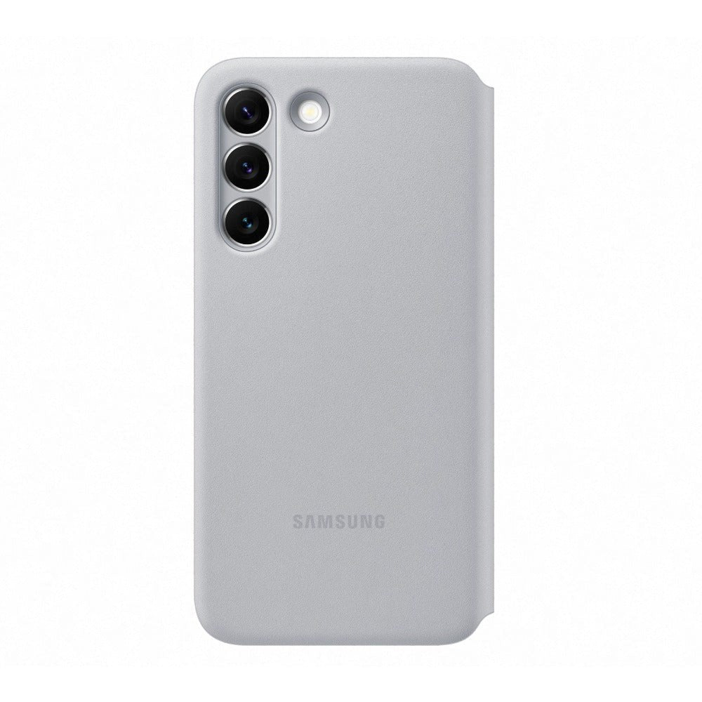 Original Samsung Galaxy S22+ (Plus) Smart LED View Cover m. Pung - Grå (EF-NS906PJEGEE)