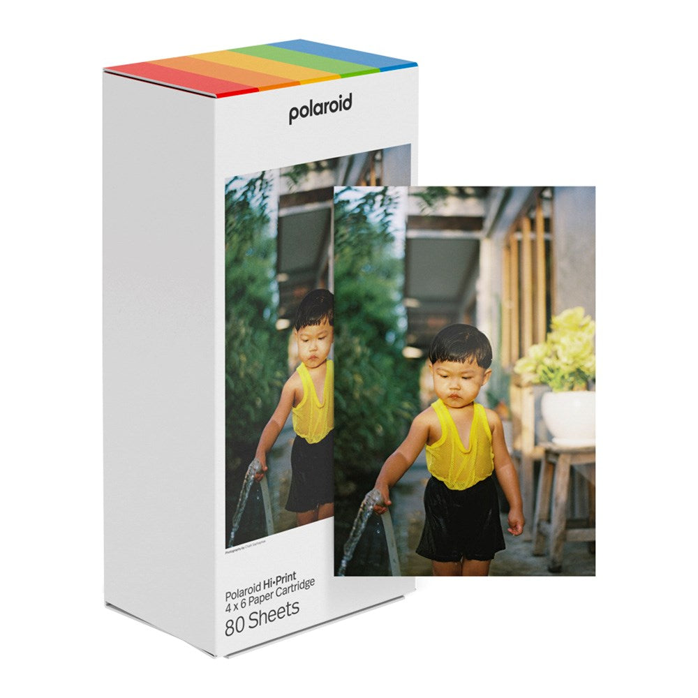 Polaroid Hi-Print Everything Box med Mobil Fotoprinter 4"x6" & 80 Stk. Fotopapir - Hvid / Rød
