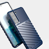 Samsung Galaxy S23 Ultra Hurtel Thunder Series Plastik Bagside Cover - Blå